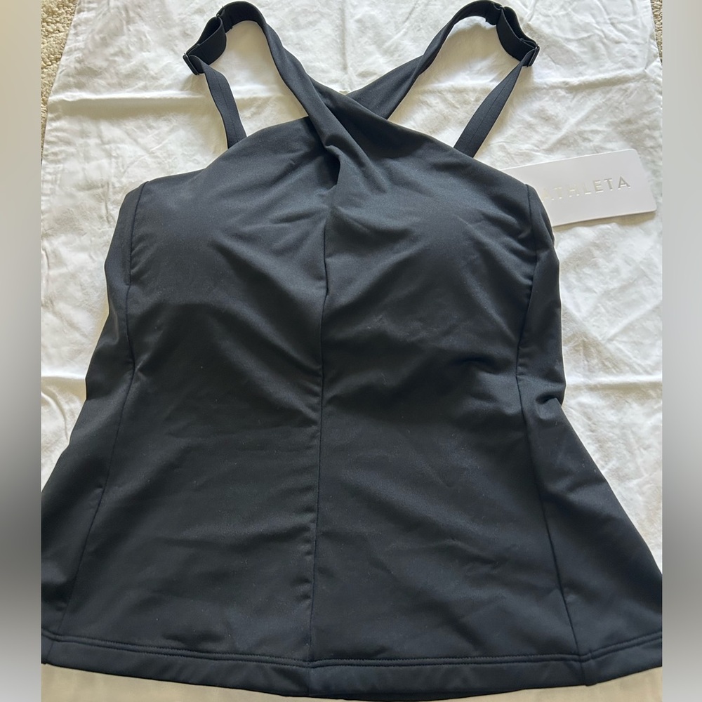 NWT Athleta Black Crossover Tankini